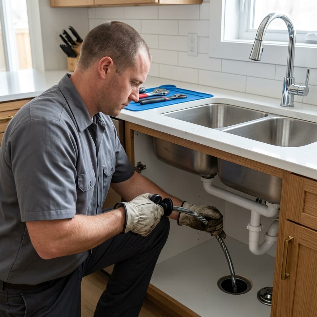 Abflussreinigung Hintergrund